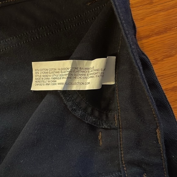 Love  Sz 10 ink coloured zip up stretchy mid rise Suzanne jeans with pockets - Picture 4 of 10